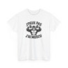 Tee-Shirt J’Peux Pas J’Ai Muscu – T-shirt Sport Gorilla Bodybuilding – Coton Adulte Blanc ou Gris – Humour Fitness et Gym