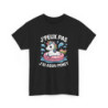 Tee-Shirt Noir J’Peux Pas J’Ai Aqua-Poney  T-shirt Licorne Mignonne  Humour Été Coton Adulte  Cadeau Fantaisie