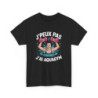 Tee-Shirt Noir J’Peux Pas J’Ai Aquagym – T-shirt Femme Coton – Humour Sport Aquatique – Cadeau Fun Forme & Bien-Être