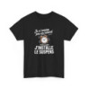 T-shirt Homme Noir Je N’arrive Pas En Retard  Tee Shirt Drôle avec Réveil  Humour Suspens  Idée Cadeau Fun Adulte