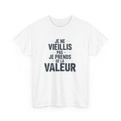 T-shirt Drôle Vieillir avec...