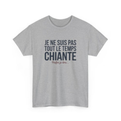 T-shirt Femme Drôle Je Ne Suis Pas Chiante Tee Shirt Humour Parfois Je Dors Blanc ou Gris Sport Idée Cadeau Rigolo