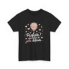 T-shirt Femme Parfaite Jolis Défauts Tee Shirt Noir avec Montgolfière Rose  Cœurs Pastel  Idée Cadeau Féminin Original