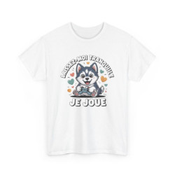 T-shirt Husky Gamer Unisexe...