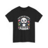 T-shirt Panda Drôle Noir Unisexe  C’est Pas Des Cernes C’est Mon Petit Côté Panda Tee-shirt Mignon Coloré Coton S-3XL