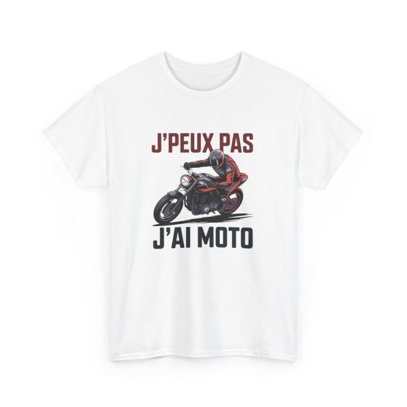 T-shirt Homme Moto J’peux Pas J’ai Moto  Tee-shirt MotardCadeau Biker & Passion Deux-Roues S-3XL