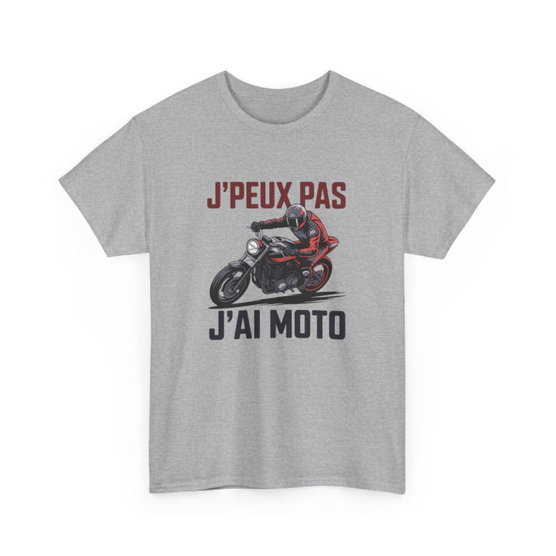 T-shirt Homme Moto J’peux Pas J’ai Moto  Tee-shirt MotardCadeau Biker & Passion Deux-Roues S-3XL