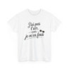 T-shirt Humour Unisexe  J’ai Pas l’Air Mais Je M’en Fous Tee-shirt Décontracté Homme & Femme S-3XL
