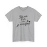 T-shirt Humour Unisexe  J’ai Pas l’Air Mais Je M’en Fous Tee-shirt Décontracté Homme & Femme S-3XL