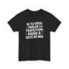 Tee-Shirt Humour Français Noir T Shirt Unisexe Citation Drôle Frôler la Perfection Coton Adulte S à 3XL