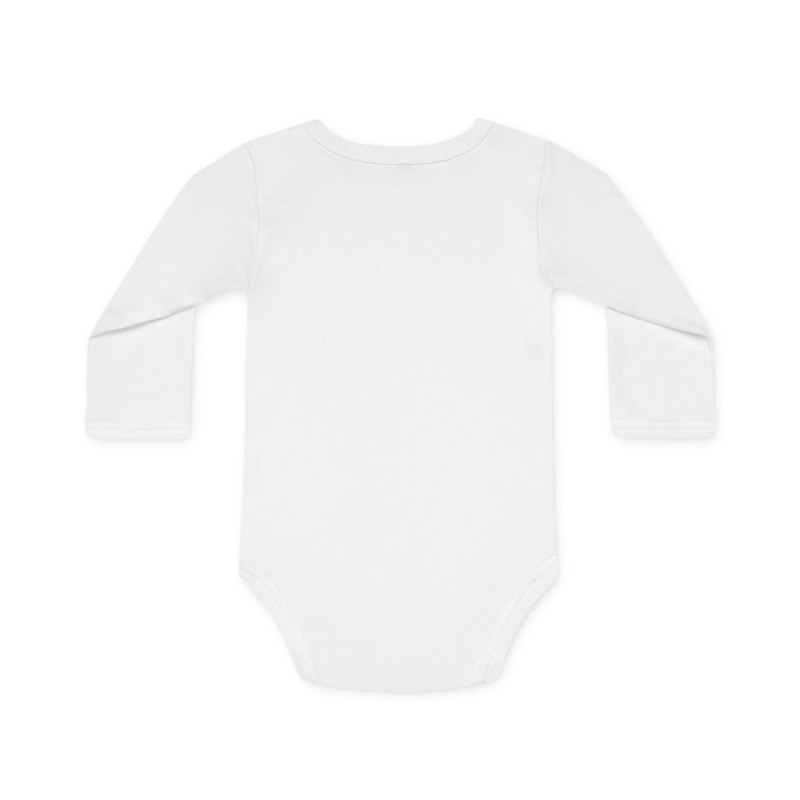 Body Bébé Drôle "Je Bois Je Rote Je Fais Caca" – Cadeau Naissance Original – Manche Longue Coton Blanc – Humour Nouveau-né