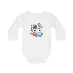 Body Bébé Drôle "Je Bois Je...