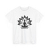 Tee-Shirt Femme Yoga “Namaste” – T-Shirt Méditation Zen – Blanc ou Gris Coton Confortable S à 3XL