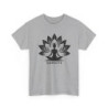 Tee-Shirt Femme Yoga “Namaste” – T-Shirt Méditation Zen – Blanc ou Gris Coton Confortable S à 3XL