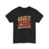 Tee-Shirt Humour Français Unisexe Pas Débile, Connerie Développée T-Shirt Noir avec Petit Diable  Coton S à 3XL