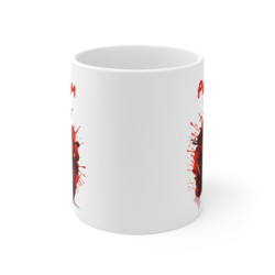 Tasse Moto Personnalisable 325ml  Mug Motard Rouge avec Prénom  Cadeau Moto Sport Racing Biker Vitesse