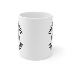 Tasse Humour Chauve – Pas de Cheveux Pas de Problème – Cadeau Rigolo Calvitie Homme 325ml