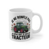 Tasse Tracteur Humour Fermier – Mug Cadeau Drôle “Je Ne Ronfle Pas” – Céramique 325ml Micro-Ondes