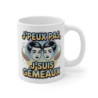Tasse Horoscope Gémeaux – Mug Astrologie “J’peux Pas J’suis Gémeaux” – Cadeau Zodiaque Céramique 325ml
