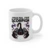 Tasse Astrologie Scorpion – Mug Zodiaque Noir “J’peux Pas J’suis Scorpion” – Cadeau Horoscope Céramique 325ml