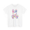 Tee-shirt Unisexe Lapin Crâne Multicolore – T-shirt Camouflage Pop Graphique – Streetwear Alternatif S à 3XL