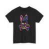 Tee-shirt Unisexe Lapin Crâne Multicolore – T-shirt Camouflage Pop Graphique – Streetwear Alternatif S à 3XL