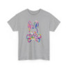 Tee-shirt Unisexe Lapin Crâne Multicolore – T-shirt Camouflage Pop Graphique – Streetwear Alternatif S à 3XL