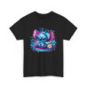 T-shirt Stitch Kawaii Assis – Illustration Splash d’Eau & Fleur Tropicale
