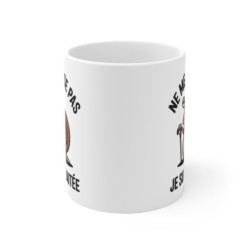 Tasse Drôle Retraitée  Mug Ne Me Stresse Pas Je Suis Retraitée Escargot Cadeau Humour Céramique 325ml