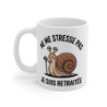 Tasse Drôle Retraitée  Mug Ne Me Stresse Pas Je Suis Retraitée Escargot Cadeau Humour Céramique 325ml