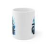 Tasse Motocross Bleue  Mug Pilote Moto Cross Freestyle  Cadeau Sport Extrême Céramique 325ml
