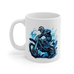 Tasse Motocross Bleue  Mug...