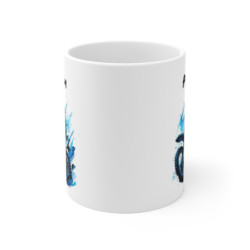 Tasse Motocross Personnalisable Mug Pilote Moto Bleu avec Prénom  Cadeau Rider Tout-Terrain Céramique 325ml