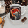 Tasse Loup Lune Rouge – Mug Halloween Forêt Noire Mystique – Cadeau Animal Fantastique