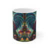 Tasse Coq Féerique Couleurs Arc-en-ciel – Mug Forêt Magique Fantaisie – Cadeau Original 325ml