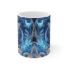 Tasse Tigre Blanc Hiver Féérique – Mug Forêt Enneigée Fantaisie – Cadeau Animal Glacial Majestueux 325ml