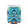 Tasse Dauphins Illustration Océan Magique – Mug Mer Fantaisie Tropicale – Idée Cadeau Marin 325ml