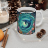Tasse Dauphins Vortex Océan – Mug Univers Marin Fantastique – Illustration Poétique 325ml