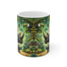 Tasse Jungle Rhinocéros & Bébé – Mug Panoramique Tropical – Cadeau Animaux Exotiques Céramique 325ml