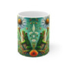 Tasse Grenouille Printanière Fleur – Mug Panoramique Nature – Cadeau Coloré Animaux Céramique 325ml