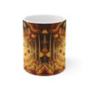 Tasse Lion Royal Automne – Mug Panoramique Animal Totem – Cadeau Nature Spirituelle Céramique 325ml