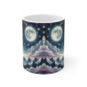 Tasse Loups Étoilés & Lune – Mug Panoramique Constellations – Cadeau Animal Totem Spirituel Céramique 325ml
