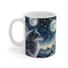 Tasse Loups Étoilés & Lune – Mug Panoramique Constellations – Cadeau Animal Totem Spirituel Céramique 325ml