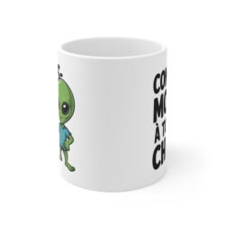 Tasse Alien Humour – Mug Céramique Citation Drôle Français – Cadeau Original Geek 325ml