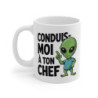 Tasse Alien Humour – Mug Céramique Citation Drôle Français – Cadeau Original Geek 325ml