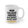 Tasse Céramique 325ml “Mon Collègue Préféré” – Mug Cadeau Humour Bureau Collègues – Micro-Ondes & Lave-Vaisselle
