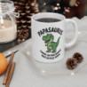 Tasse Céramique 325ml “Papasaurus” – Mug Humour Dinosaure Papa – Cadeau Original Fête des Pères, Anniversaire ou Noël