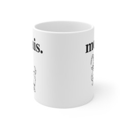 Tasse Humour Mouais – Mug Chèvre Drôle Minimaliste – Cadeau Original 325ml