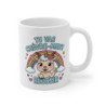 Tasse Tu Vas Chèvre-ment Réussir – Mug Chèvre Licorne Arc-en-Ciel – Cadeau Humour Motivation 325ml