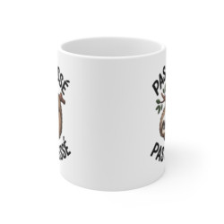 Tasse Paresseux Humour – Mug Pas Pressé Pas Stressé – Cadeau Détente Relax 325ml